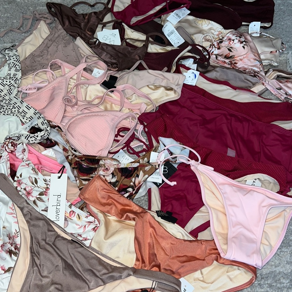 Swim box- bikini lot great for resell over 25 items included.